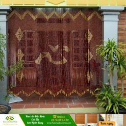 Rèm hạt gỗ phòng thờ - Mẫu chữ An