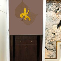 Rèm cuốn che ban thờ đẹp in họa tiết hoa sen RCBT2501-26