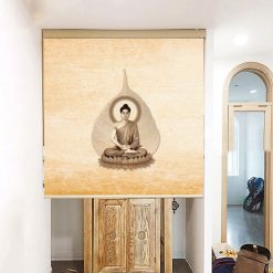Mành che ban thờ in hoa sen đẹp RCBT-01