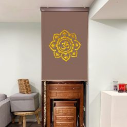 Rèm che ban thờ in hoa sen đẹp RCBT-32